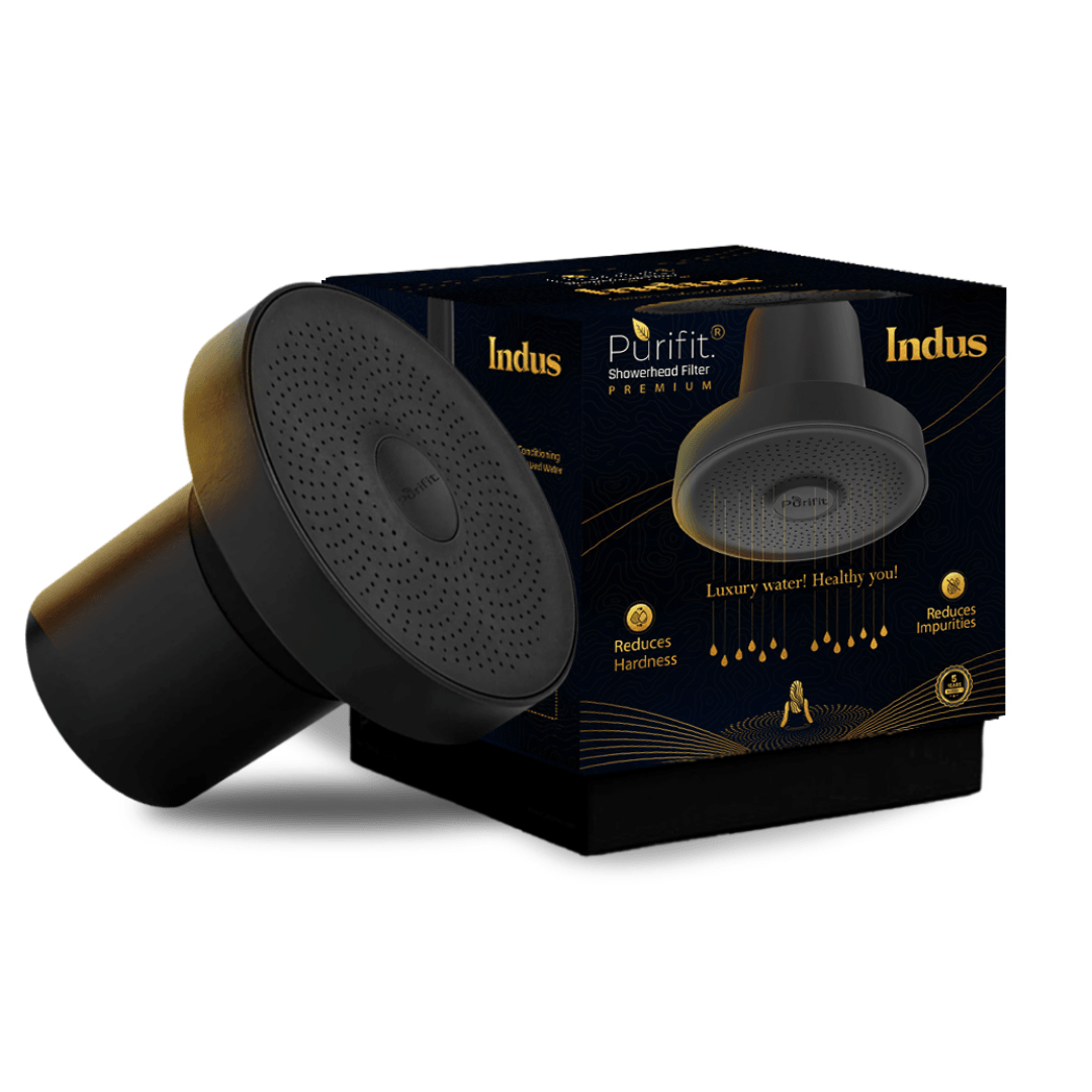Indus Premium Shower Head Filter For Hard water and Chlorine - Purifit