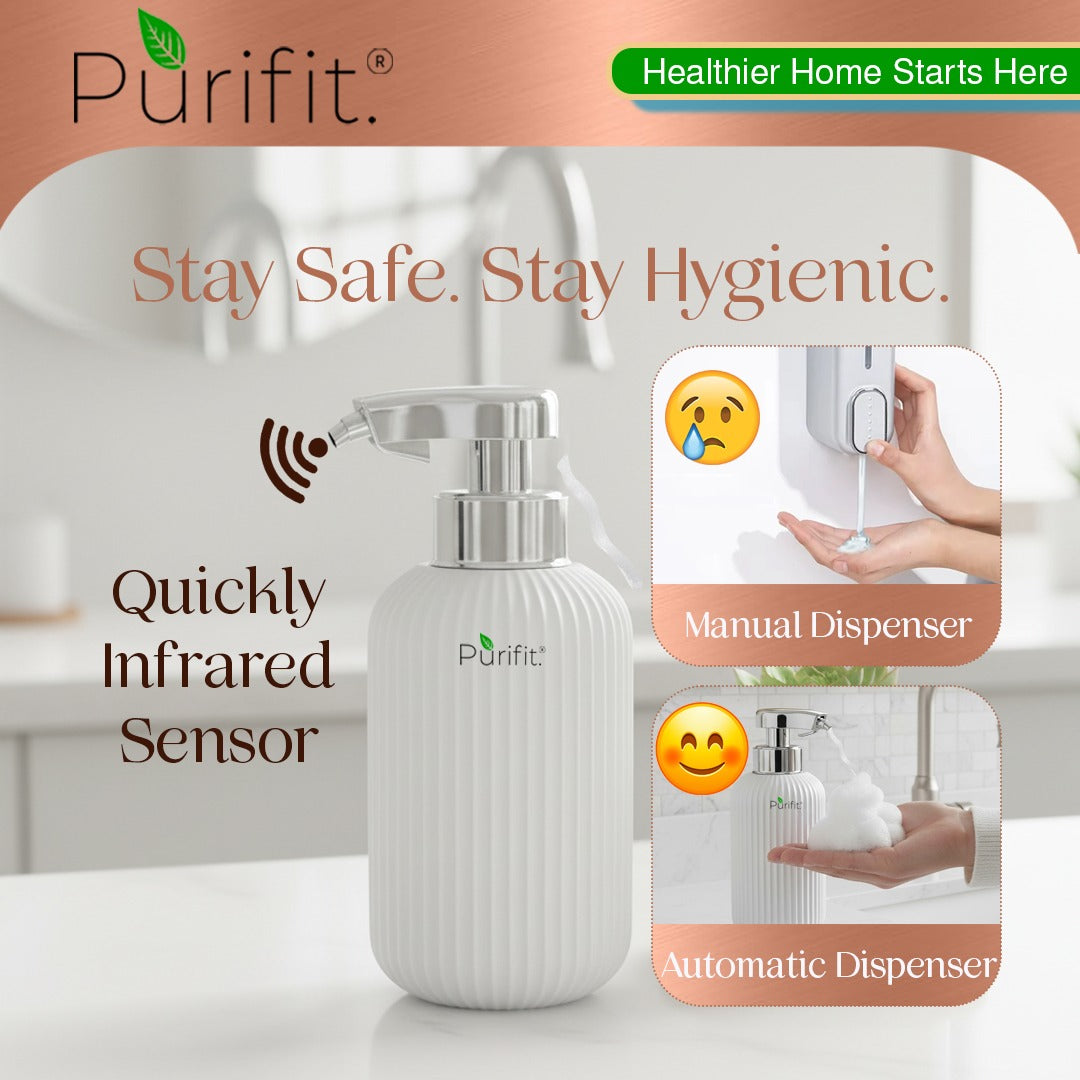 Purifit Touchless Automatic Soap Dispenser Premium (Ceramic Body)