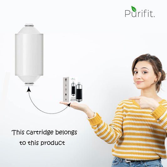 Purifit Black Shower Filter Replacement Cartridge