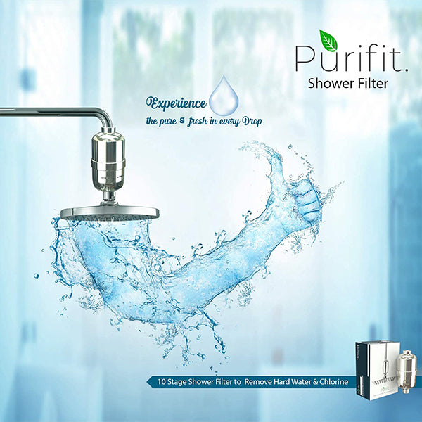 Purifit Shower&Tap Filters For Hard Water|Removes Chlorine|Reduces Hair Fall| Two Cartridges