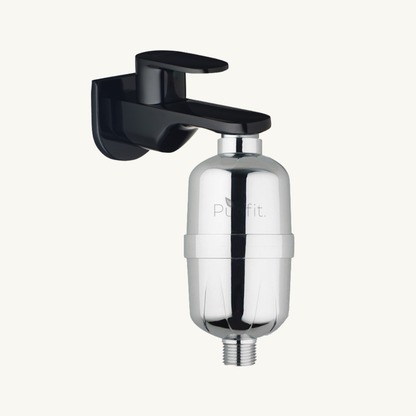 Silver Shower & Tap Filter for Hard Water | 6 Month Cartridge Life