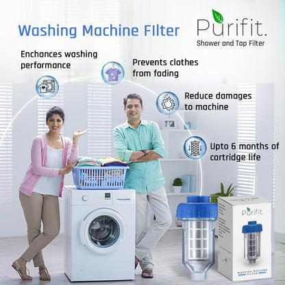 Purifit Washing Machine Filter | Hard Water Softener for Top Load and Front Load Machines