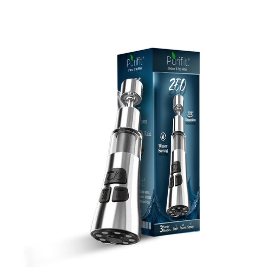 ZEO 3-Mode Kitchen Tap Extender With Filter | 720° Rotating Water Saving Nozzle | Fits 18–24mm Taps | Filters Impurities