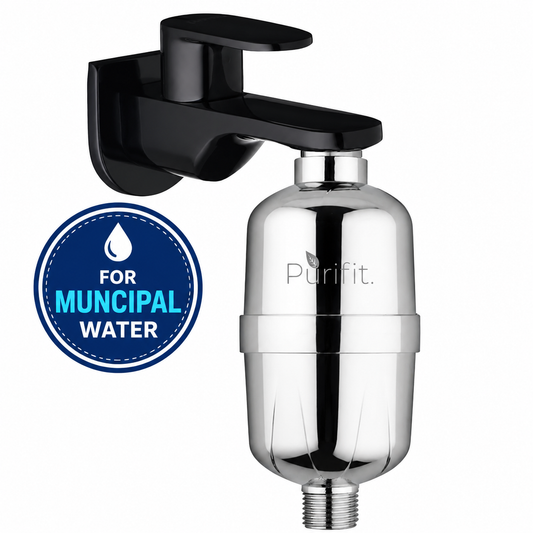 Anti-Chlorine Filter for Shower & Tap - Silver