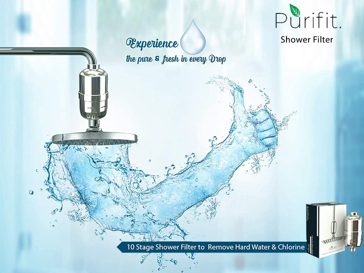 Purifit Advanced Shower and Tap Filter with Extra Cartridge