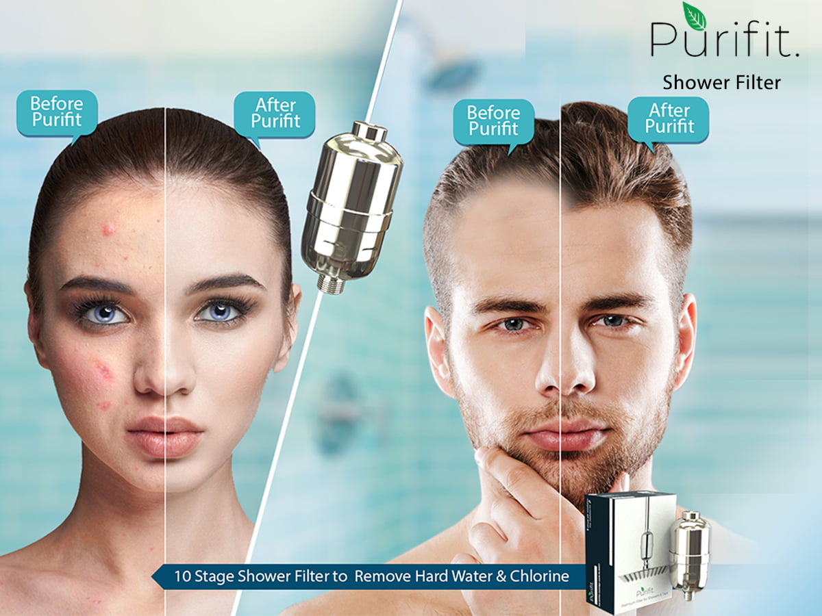 Purifit Advanced Shower and Tap Filter with Extra Cartridge